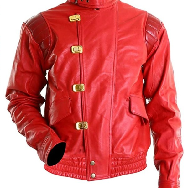 Good For Health Bad For Education Akira Pill Red Real Leather Jacket
