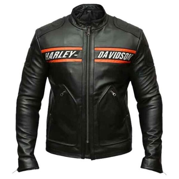 BIKER STYLE GOLDBERG HARLEY DAVIDSON REAL LEATHER JACKET