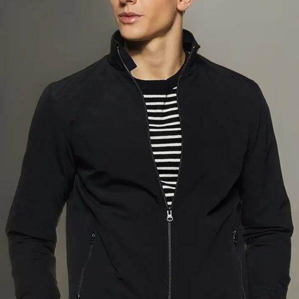 wind symbol men polyester jacket