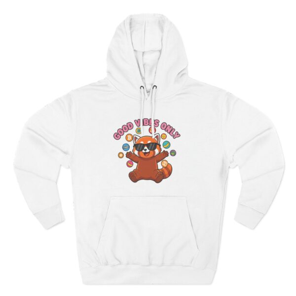 Good Vibes Only Hoodie — Cute Red Panda Meme Master 2024