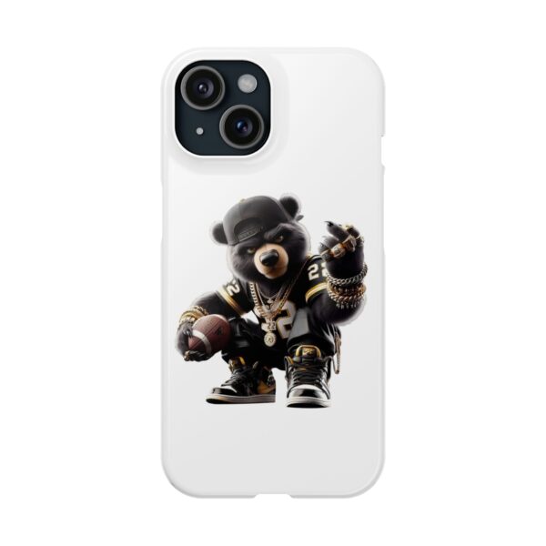 Slim Phone Case — Streetwear Bear Football Graphic