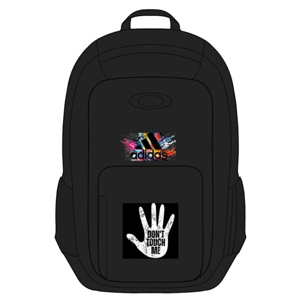 Enduro 22L Backpack — Streetwear Black Daypack with 'Don't Touch Me' Graphic