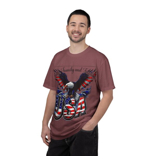 USA Eagle Graphic T-Shirt — Patriotic American Flag Design